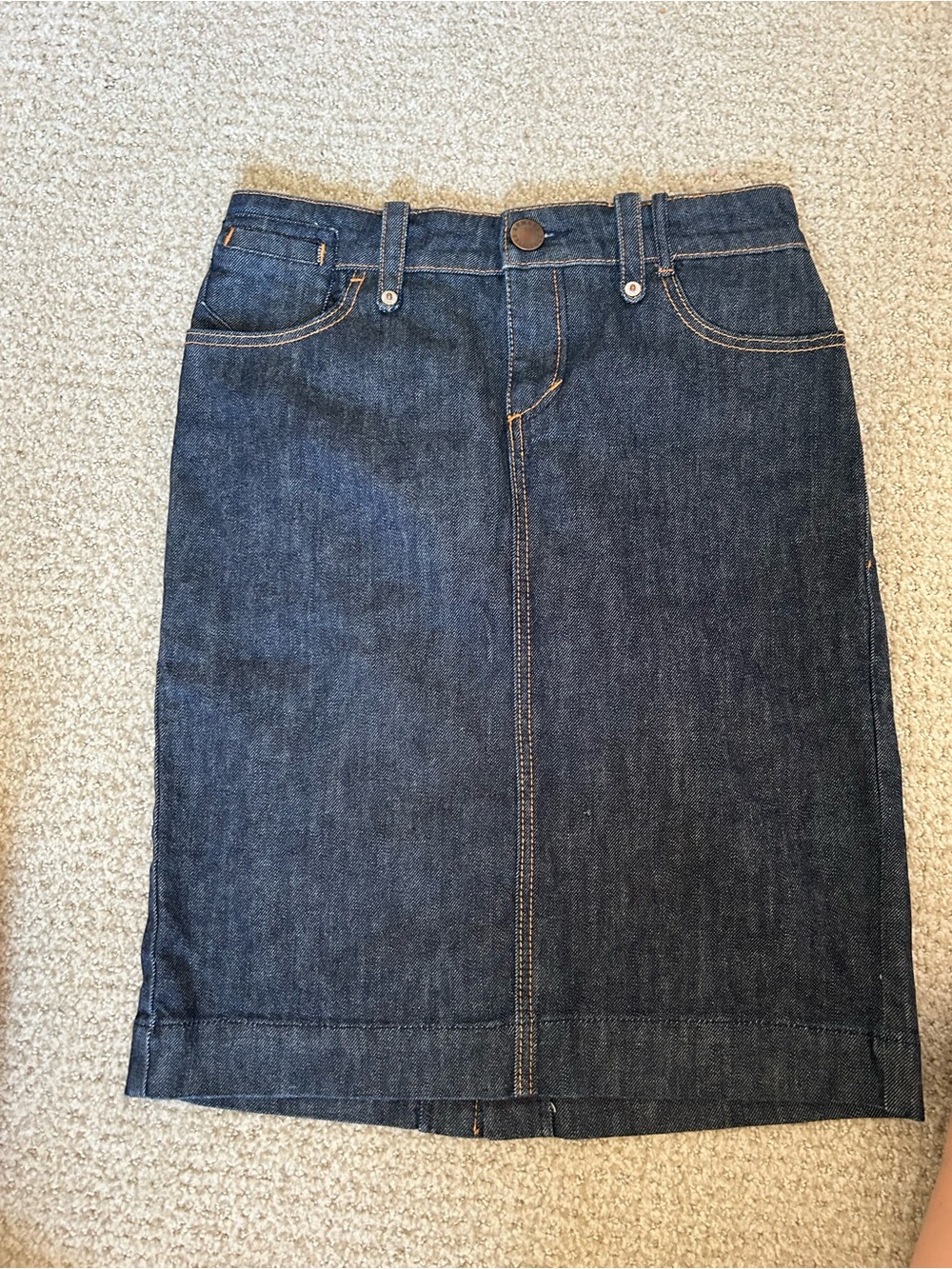 A/X Armani Exchange Dark Blue Denim Pencil Skirt